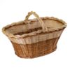 Cesto in vimini con manico nonno Beppe cm45x27h19/32