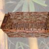 Cesta rettangolare con trecce palma