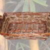 Cesta rettangolare con trecce