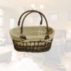Borsa ovale vinco campagna con fodera