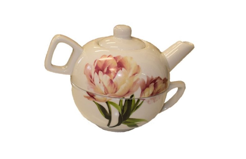 Teiera con tazza in scatola