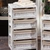 Mobile 4 cassetti bianco