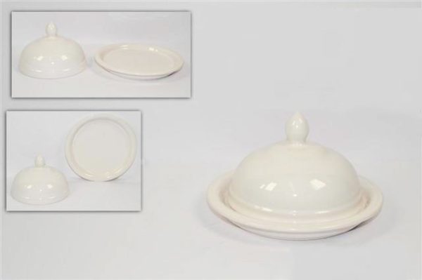 Burriera ceramica bianca