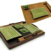 Vassoio in legno 45x30 + 2 bacchette +2 poggiabacchette +2tovagliette in bamboo