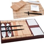 Vassoio rettangolare +tagliere +ciotoline bamboo