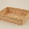 Porta pane vassoio bamboo rettangolare