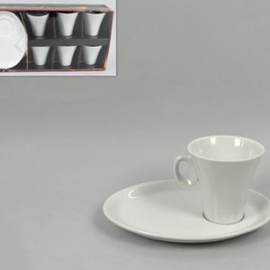 Tazza Espressino Con Piatto Ovale 100ml