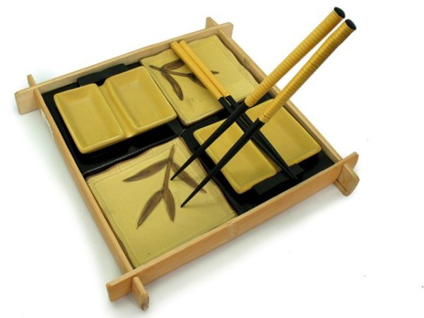 Set 11 pz Japan con vassoio bambù