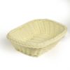 Cestina polyrattan rettangolare bianca