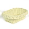 Cestina polyrattan rettangolare bianca