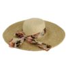 Cappello donna con fascia e foulard fiorato