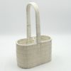 Portabottiglie polyrattan bianco