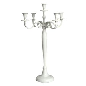 Candelabro bianco 5 posti