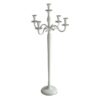 candelabro bianco 5 posti