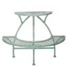 Portavaso metallo 2 piani verde acqua