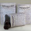 Portabiancheria rattan sbiancato grande