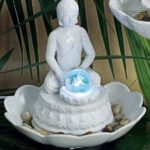 Fontana buddha ceramica bianca