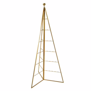 Albero di natale metallo oro cm61x69h150