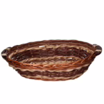 Cesta vimini noce ovale cm.51-56x 40 h13