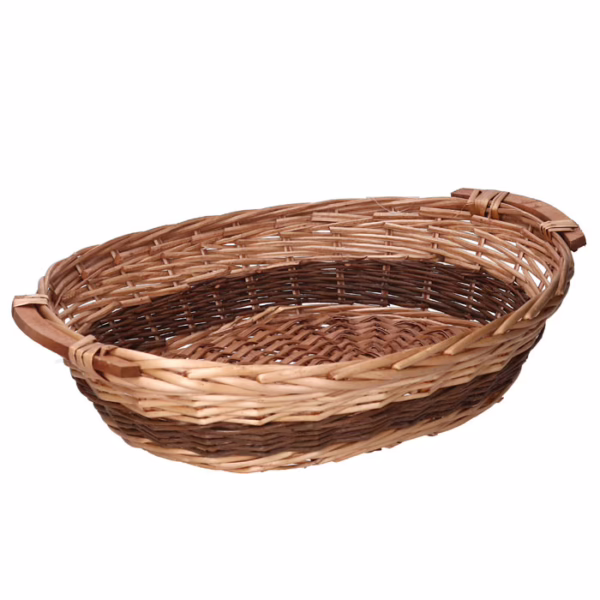 Cesta vimini noce ovale cm 47-52x39h13