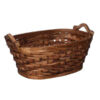 Cesta legno Hazel noce ovale cm 38-40x28h15