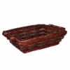Cesta vimini Morena noce rettangolare cm 56-63x40h13