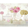 Quadro in Legno "Fiori & Porcellane"