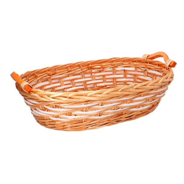 Cesta vimini miele ovale cm50-53x40h13