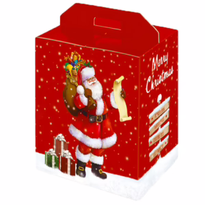 Box Panettone e bottiglia 4 Pz