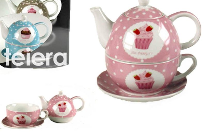 Teiera con Tazza e Piattino