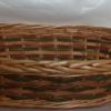 Cesta Vimini Fascia Marrone Verde Ovale Cm46X35H12