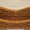 Cesta Vimini Fascia Marrone Verde Rettangolare Svasata Cm64X35H12/22 9318750000