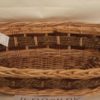 Cesta Vimini Fascia Noce E Corda Ovale Cm58X42H13 931896000