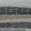 Cesta Vimini Bianco Fascia Blu Rettangolare Cm44X31H15