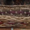 Cesta Cuffa Vimini Fascia Marrone Bordeaux Rett. Cm50X36H12/15