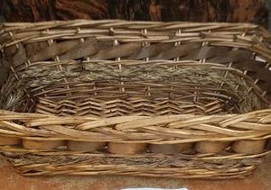 Cesta Vimini Fascia Marrone Rettangolare Cm48X38H14 9321980000
