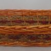 Cesta Vimini Fascia Rosso E Corda Rettangolare Cm46X30H15