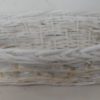 Cesta Vimini Bianco Ovale Cm47X27H13