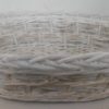Cesta Vimini Bianco Ovale Cm50X45H15