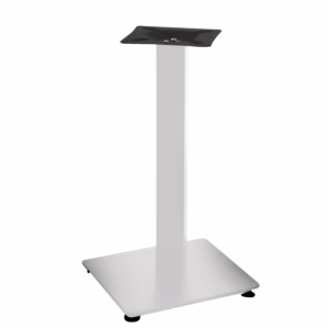 Base tavolo acciaio Jamie bianco quadrocm40x40h72