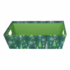 Cesta cartone alberi verde rettangolare cm31x22h9 6 pz