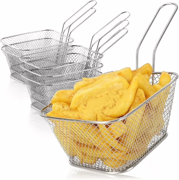 Cestino Matty per fritto c-manico 24x11 6 pz