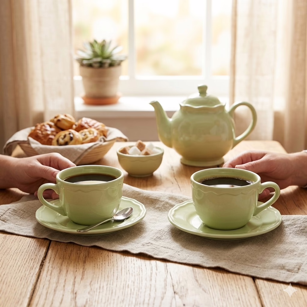 Tazza Juliet verde Pastello 2 pz