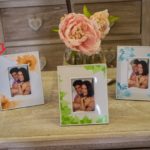 Portafoto con decorazione a fiori