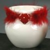 Vasetto con cuore rosso