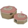 Scatola legno rouge ottagonale