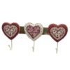 Appendino legno rouge 3 posti