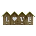 Appendino in legno "love" 4 posti
