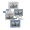 Portafoto in legno "mare" 4 posti