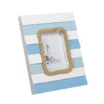 Portafoto da tavolo in legno linea mare